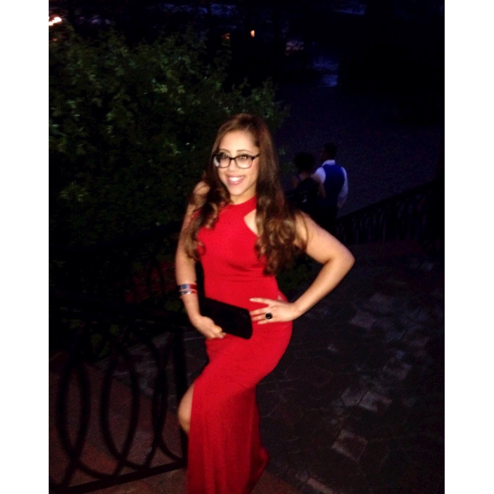 Cache Red Formal Dress